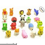 BAIVYLE 20PCS Mini Fun Animal erasers for Kids -Pencil Erasers Zoo Animal Erasers Puzzle Erasers for Party Favors Games Prizes Carnivals and School Supplies Animal Erasers B01MDN3S6K